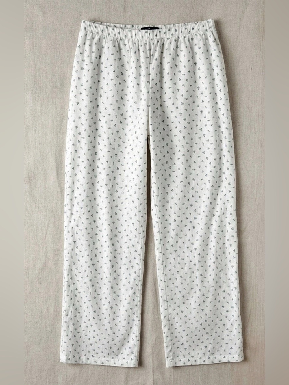 NWT Brandy Melville Keira Floral Lounge Pajama Pants White & Blue - OS